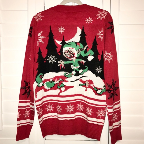 Zombie Christmas Sweater - Picture 7 of 8